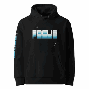Hoodie FOCUS PEACE & PEX 100% coton bio