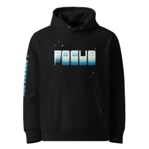 Hoodie FOCUS PEACE & PEX 100% COTON BIO